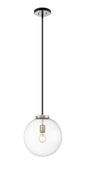 Z-Lite - 477P14-MB-BN - One Light Pendant - Parsons - Matte Black / Brushed Nickel