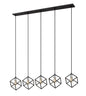 Z-Lite - 478-5L-MB-BN - Five Light Linear Chandelier - Vertical - Matte Black / Brushed Nickel