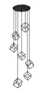 Z-Lite - 478-7MB-BN - Seven Light Chandelier - Vertical - Matte Black / Brushed Nickel