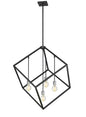 Z-Lite - 478P34-MB-BN - Four Light Chandelier - Vertical - Matte Black / Brushed Nickel