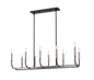 Z-Lite - 479-10L-MB-BN - Ten Light Linear Chandelier - Haylie - Matte Black / Brushed Nickel