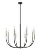 Z-Lite - 479-8MB-BN - Eight Light Chandelier - Haylie - Matte Black / Brushed Nickel