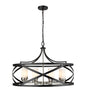 Z-Lite - 481P30-MB-BN - Eight Light Chandelier - Malcalester - Matte Black / Brushed Nickel