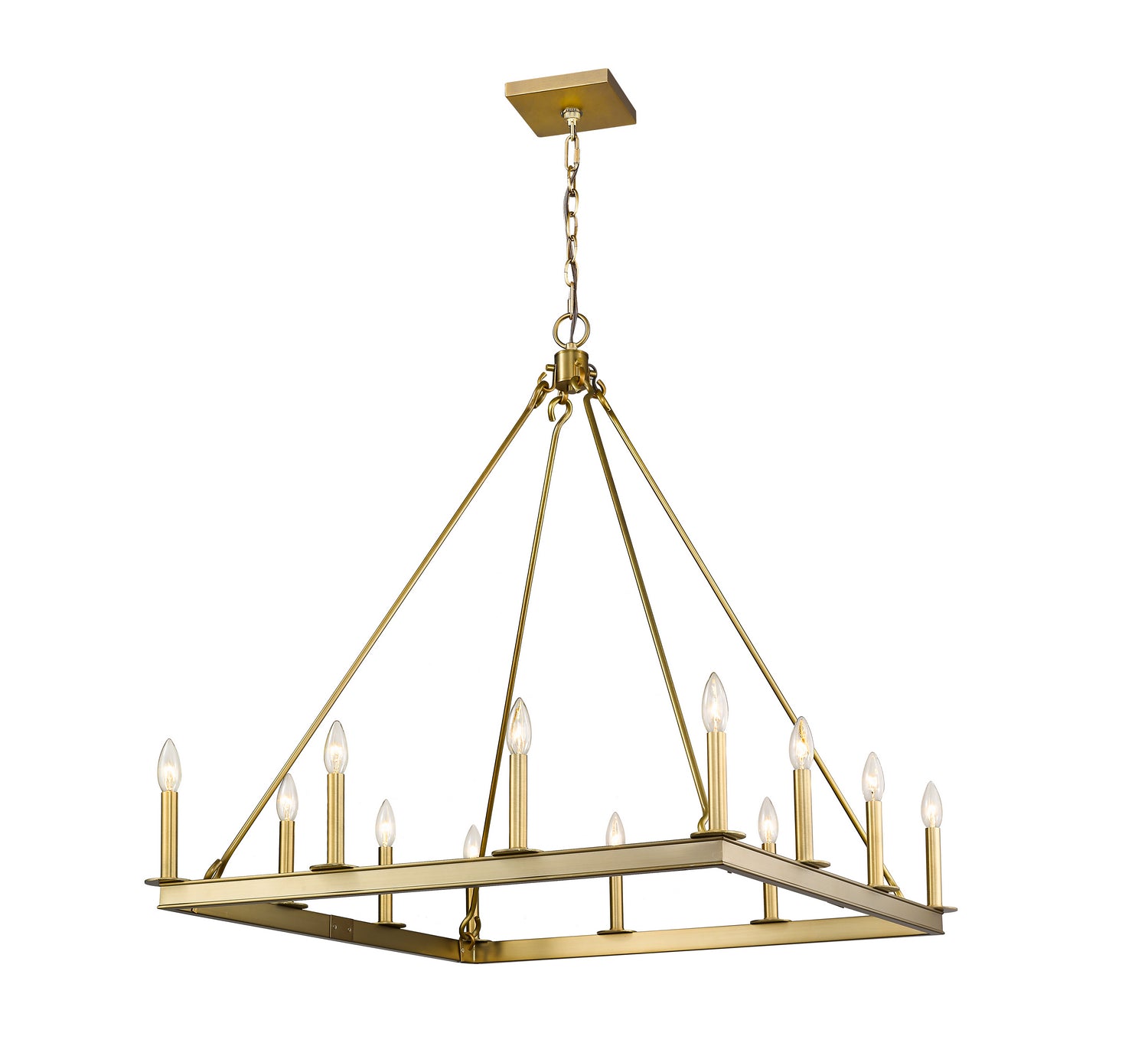 Z-Lite - 482S-12OBR - 12 Light Chandelier - Barclay - Olde Brass