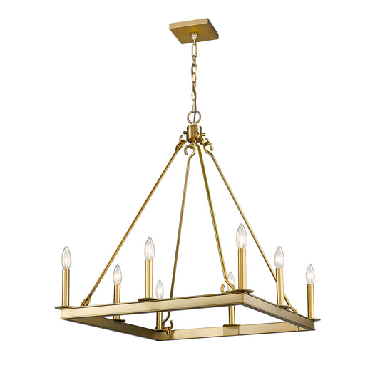 Z-Lite - 482S-8-26OBR - Eight Light Chandelier - Barclay - Olde Brass