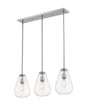 Z-Lite - 488P8-3L-BN - Three Light Linear Chandelier - Ayra - Brushed Nickel