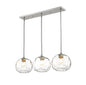 Z-Lite - 490P10-3L-BN - Three Light Linear Chandelier - Chloe - Brushed Nickel