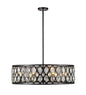 Z-Lite - 6010-30MB - Eight Light Chandelier - Dealey - Matte Black