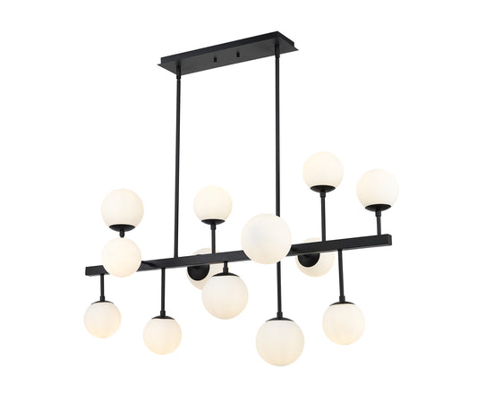 Z-Lite - 730-13L-MB - 13 Light Linear Chandelier - Midnetic - Matte Black