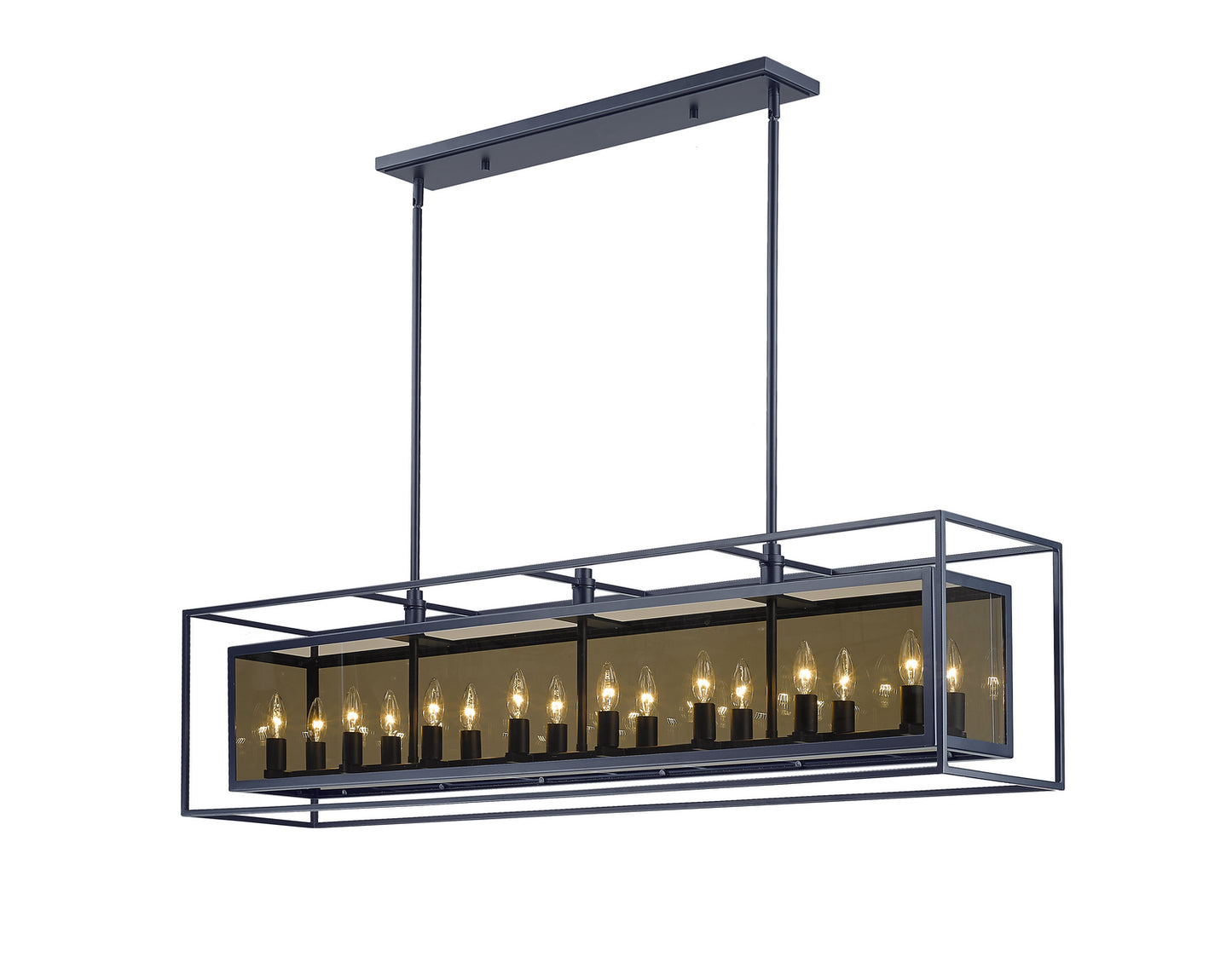 Z-Lite - 802-56L-MC - 16 Light Linear Chandelier - Infinity - Misty Charcoal