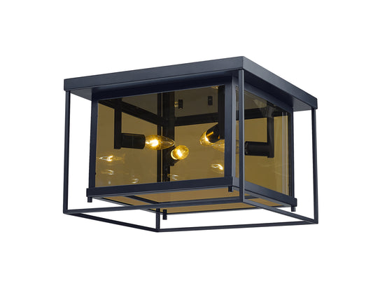 Z-Lite - 802F16-MC - Four Light Flush Mount - Infinity - Misty Charcoal