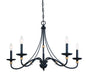 Minka-Lavery - 1044-677 - Five Light Chandelier - Westchester County - Sand Coal With Skyline Gold Le