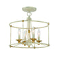 Minka-Lavery - 1049-701 - Four Light Semi Flush Mount - Westchester County - Farm House White With Gilded G