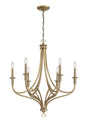 Minka-Lavery - 1096-740 - Six Light Chandelier - Covent Park - Brushed Honey Gold