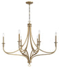 Minka-Lavery - 1097-740 - Six Light Chandelier - Covent Park - Brushed Honey Gold