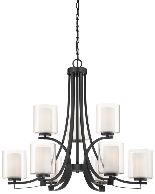 Minka-Lavery - 4109-66 - Nine Light Chandelier - Parsons Studio - Sand Coal