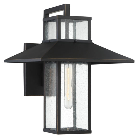 Minka-Lavery - 73151-143C - One Light Outdoor Wall Mount - Danforth Park - Oil Rubbed Bronze W/ Gold High