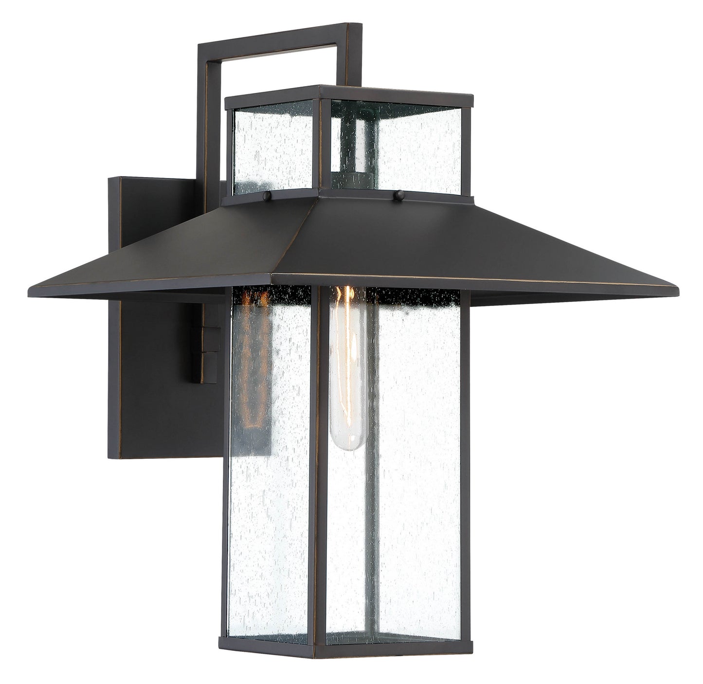 Minka-Lavery - 73152-143C - One Light Outdoor Wall Mount - Danforth Park - Oil Rubbed Bronze W/ Gold High