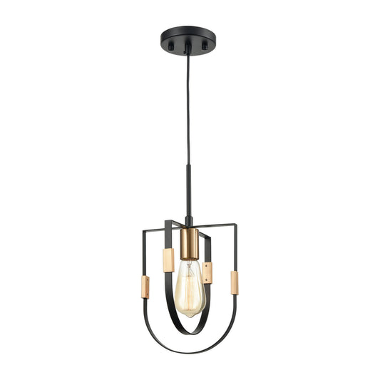 ELK Home - 15455/1 - One Light Mini Pendant - Heathrow - Matte Black