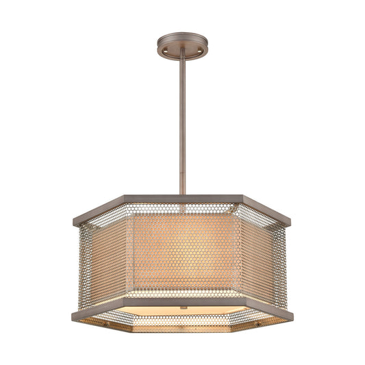 ELK Home - 15665/3 - Three Light Chandelier - Crestler - Weathered Zinc