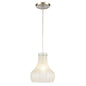 ELK Home - 30160/1 - One Light Mini Pendant - Coastal Scallop - Satin Nickel