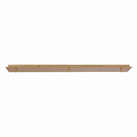 ELK Home - 3LP-SB - Three Hole Linear Pan for Pendants - Pendant Options - Satin Brass