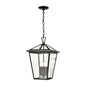 ELK Home - 45474/4 - Four Light Outdoor Pendant - Main Street - Black