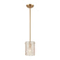 ELK Home - 60194/1 - One Light Mini Pendant - Chiseled Ice - Satin Brass