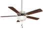 Minka Aire - F448L-BS/DW - 52"Ceiling Fan - Contractor Ii Uni-Pack - Brushed Steel W/ Dark Walnut