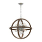 ELK Home - D4469 - Ten Light Pendant - Morning Star - Aged Fir