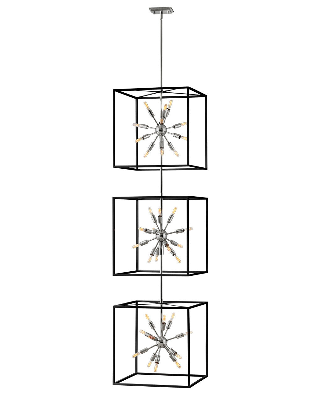 Hinkley - 46318BLK-PN - LED Chandelier - Aros - Black