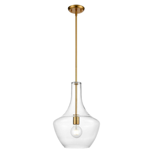 DVI Lighting - DVP25810BR-CL - One Light Pendant - St. Julian - Brass With Clear Glass