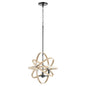 Quorum - 86-3-69 - Three Light Pendant - Driftwood Pendants - Textured Black w/ Driftwood finish