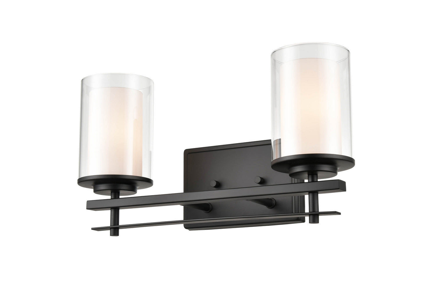 Millennium - 5502-MB - Two Light Wall Sconce - Huderson - Matte Black