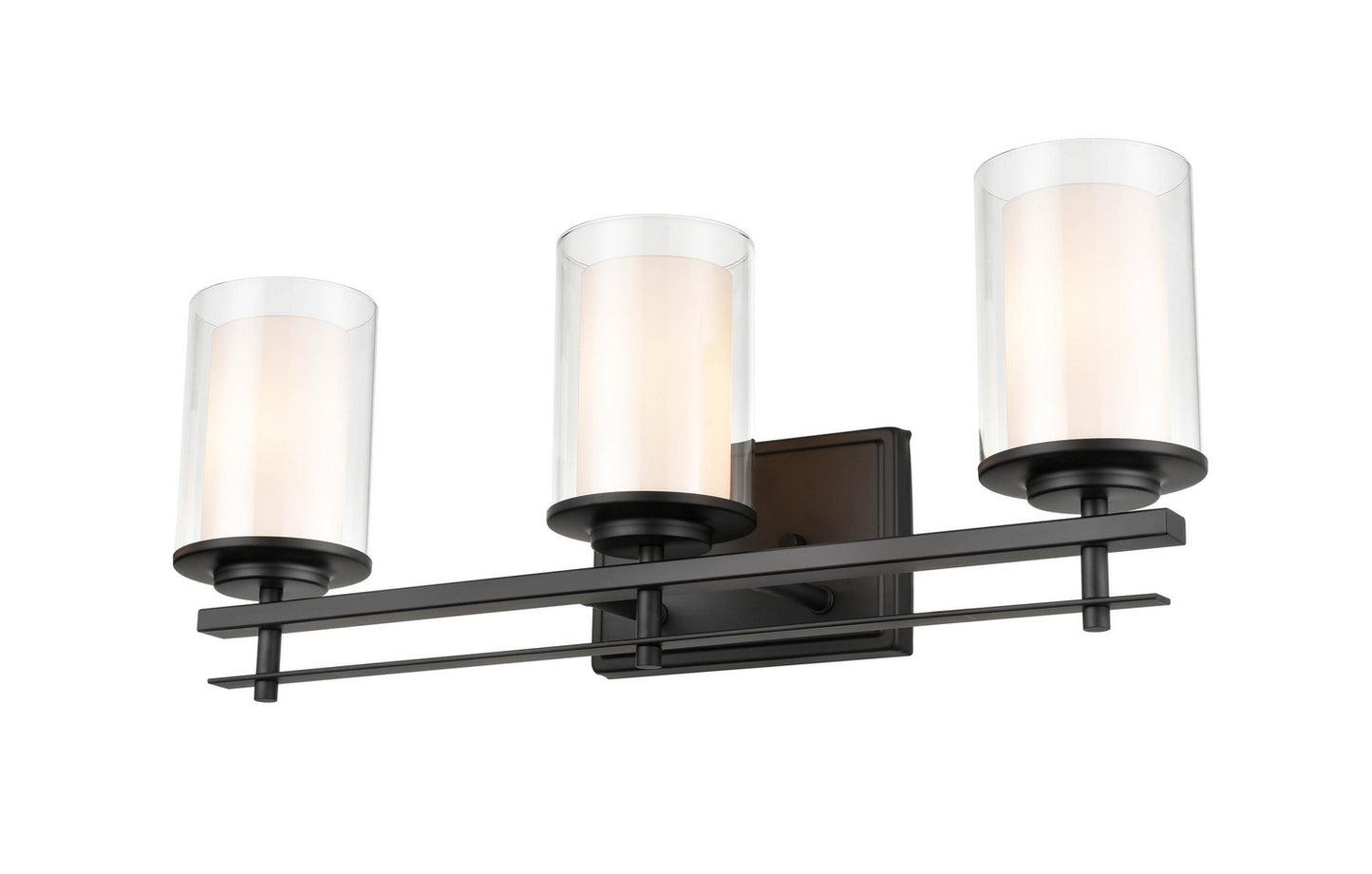 Millennium - 5503-MB - Three Light Wall Sconce - Huderson - Matte Black