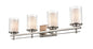 Millennium - 5504-BN - Four Light Wall Sconce - Huderson - Brushed Nickel