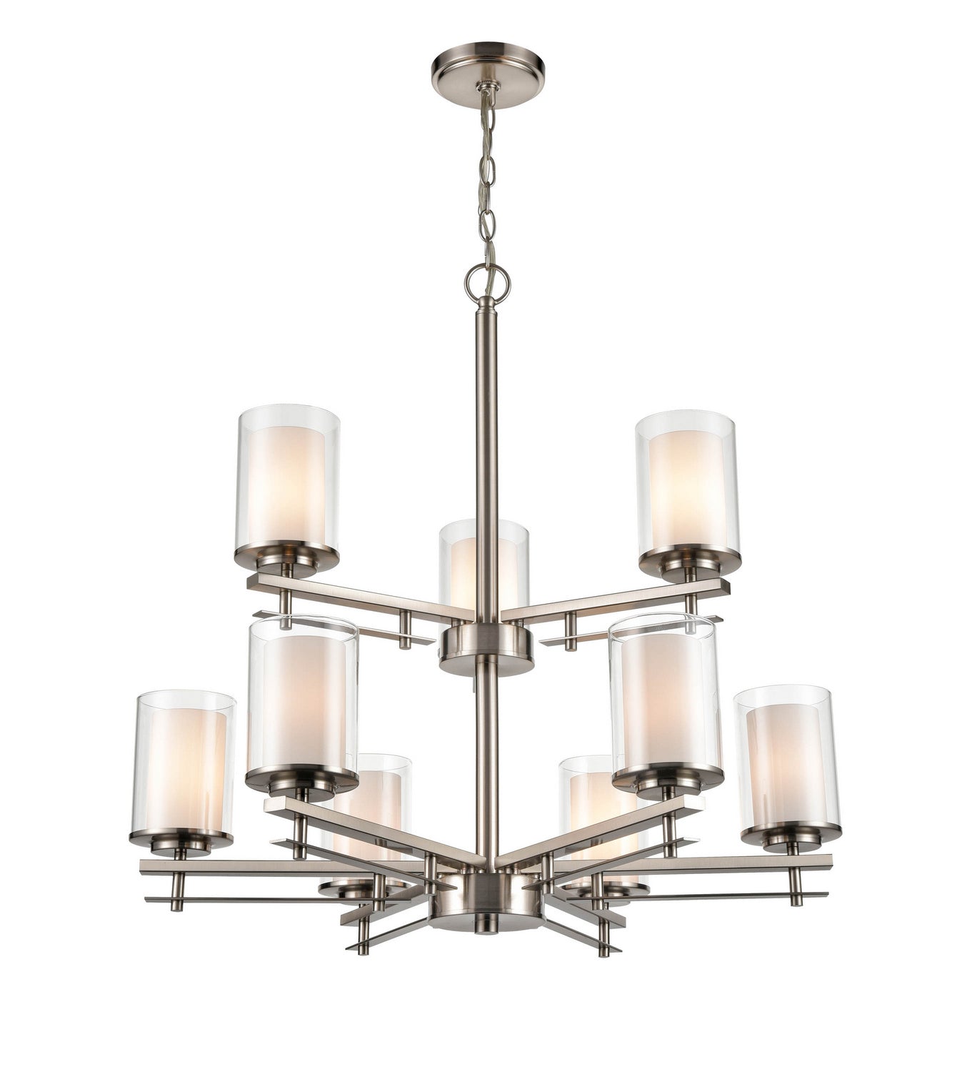 Millennium - 5519-BN - Nine Light Chandelier - Huderson - Brushed Nickel