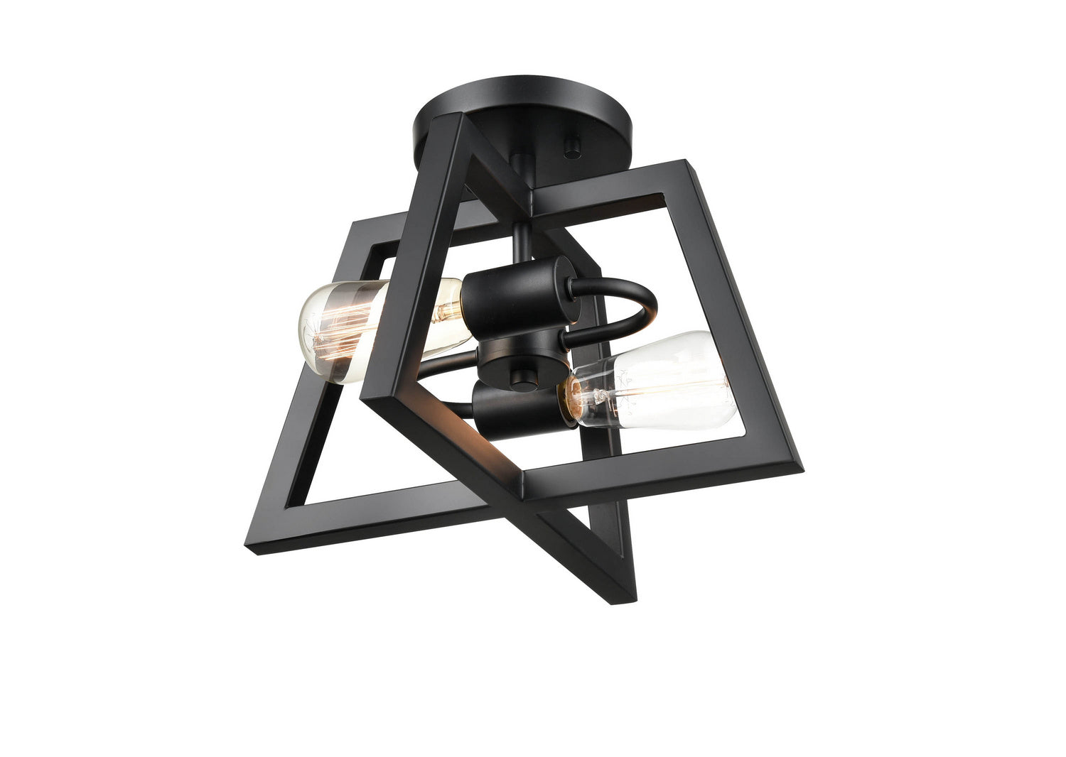 Millennium - 8142-MB - Two Light Semi-Flush - Matte Black