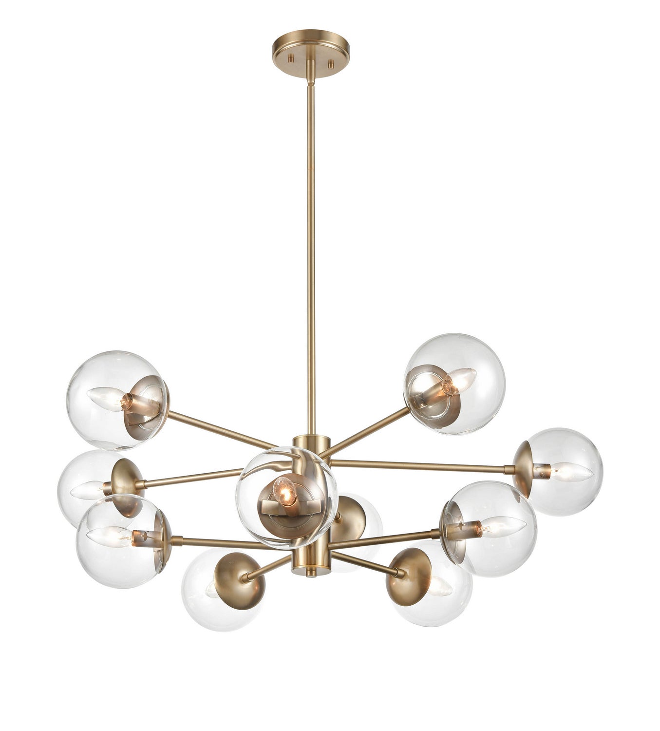 Millennium - 8150-MG - Ten Light Chandelier - Avell - Modern Gold