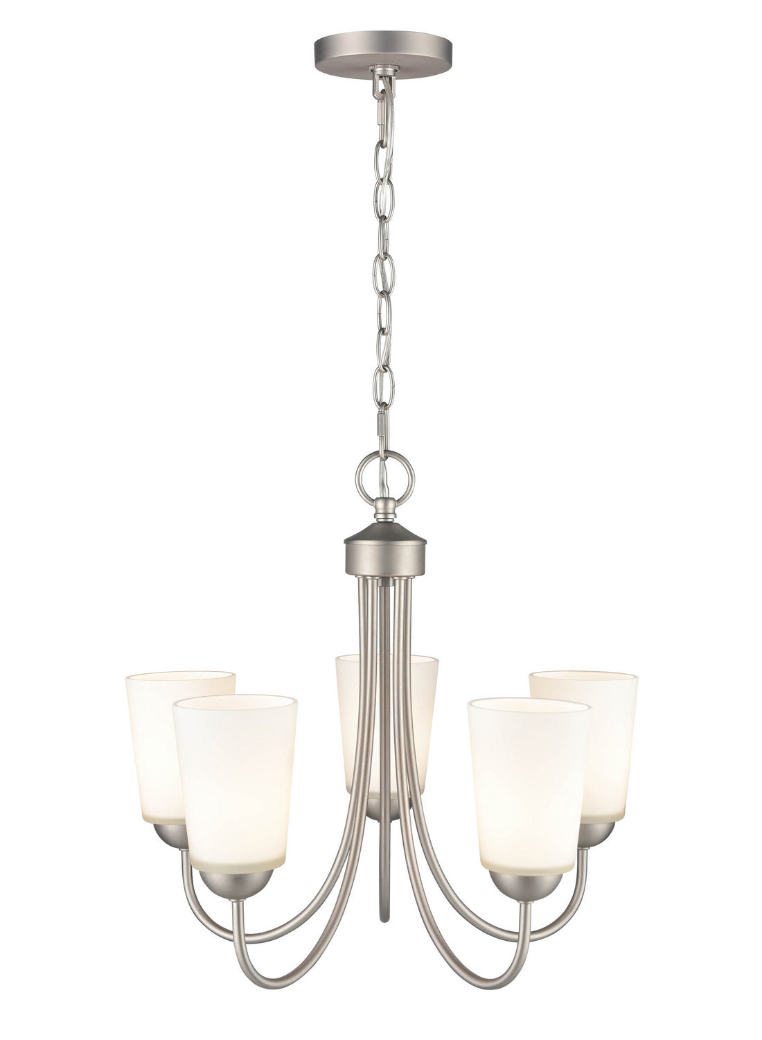 Millennium - 9805-SN - Five Light Chandelier - Ivey Lake - Satin Nickel