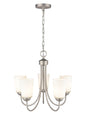 Millennium - 9805-SN - Five Light Chandelier - Ivey Lake - Satin Nickel