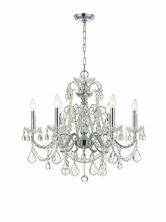 Crystorama - 3226-CH-CL-I - Six Light Chandelier - Imperial - Polished Chrome