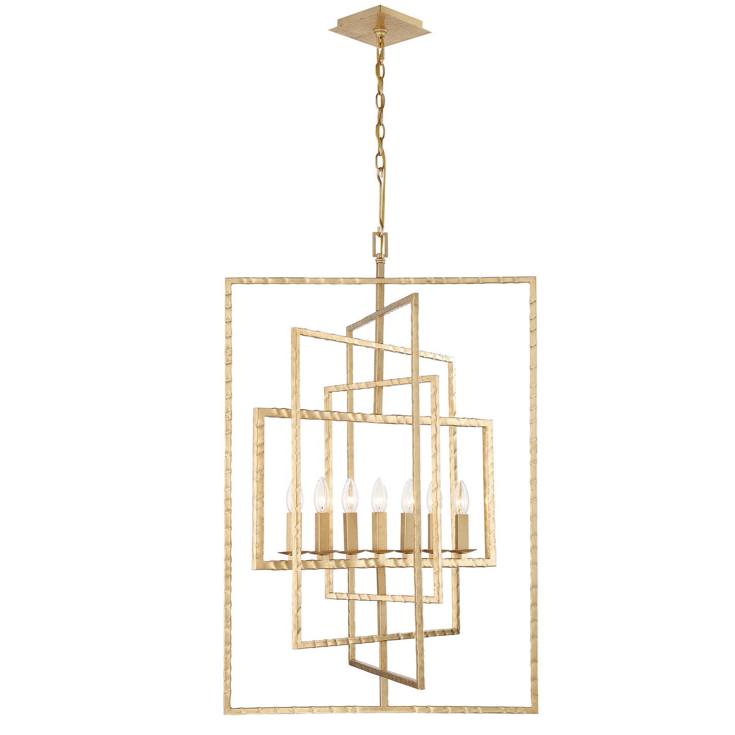 Crystorama - 339-GA - Seven Light Chandelier - Capri - Antique Gold