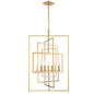 Crystorama - 339-GA - Seven Light Chandelier - Capri - Antique Gold