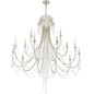 Crystorama - ARC-1919-SA-CL-MWP - 15 Light Chandelier - Arcadia - Antique Silver