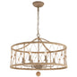 Crystorama - BRX-B7906-BS - Six Light Chandelier - Brixton - Burnished Silver