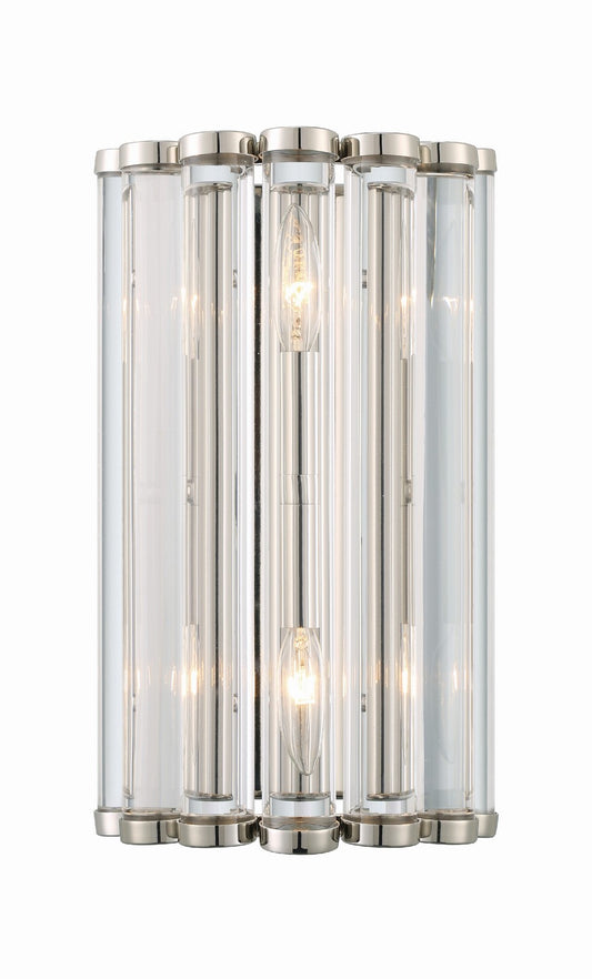 Crystorama - ELL-B3002-PN - Two Light Wall Sconce - Elliot - Polished Nickel