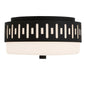 Crystorama - KEA-B8200-BF - Two Light Flush Mount - Keaton - Black Forged