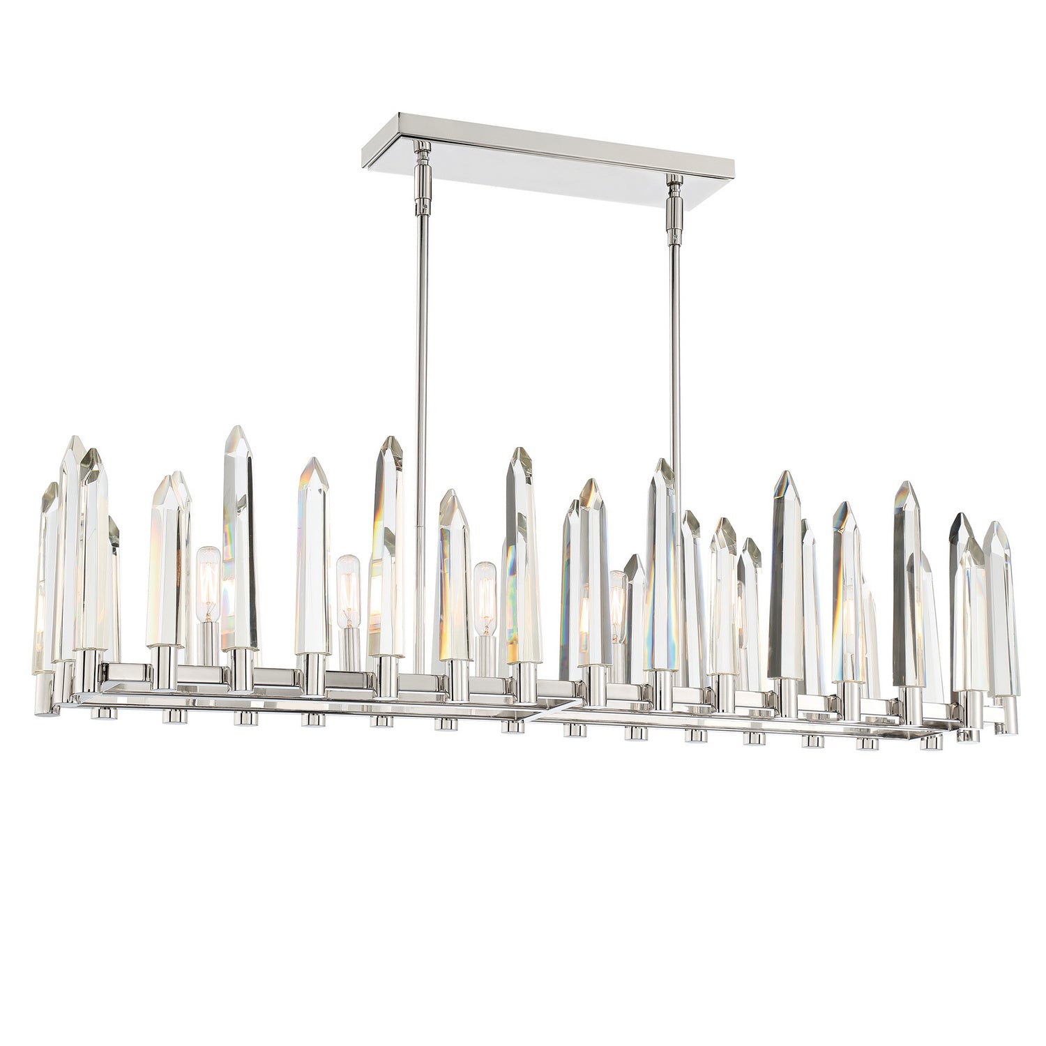 Crystorama - WAT-B2006-PN - Six Light Chandelier - Watson - Polished Nickel