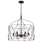 Crystorama - ZUC-A9035-EB-GA - Six Light Chandelier - Zucca - English Bronze / Antique Gold